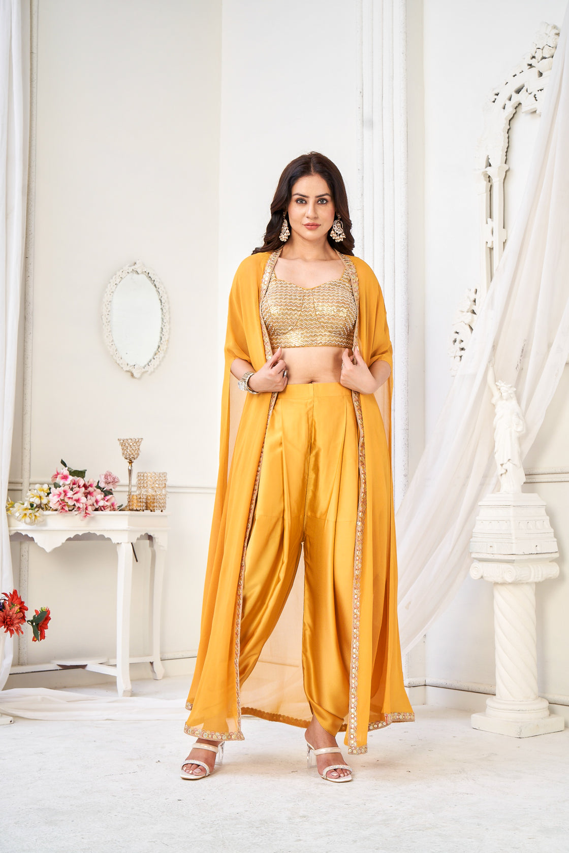 Dhoti with a cape