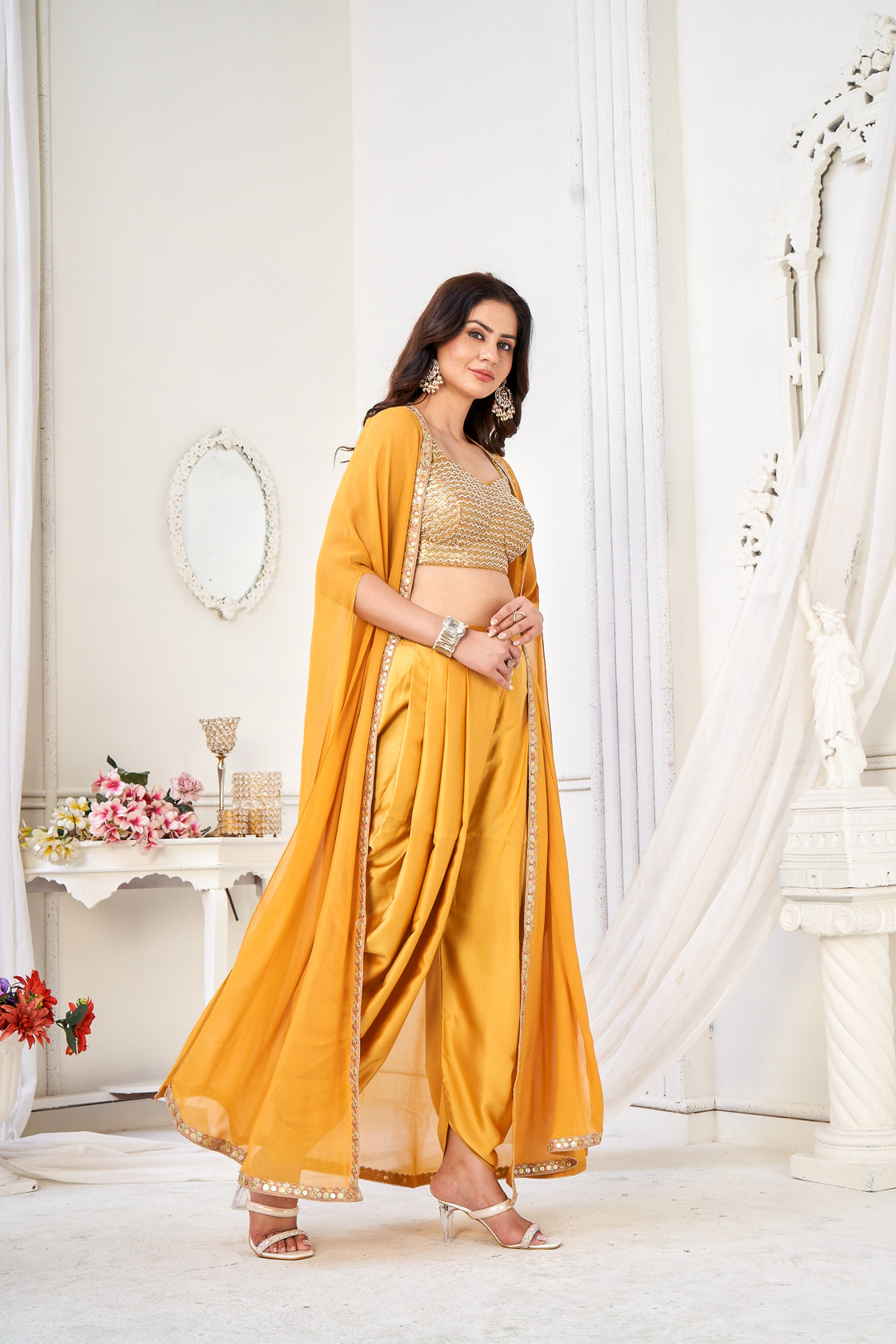 Dhoti with a cape