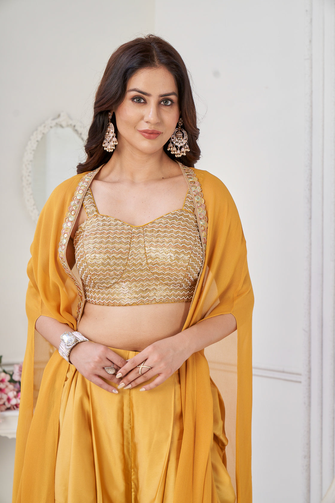 Dhoti with a cape